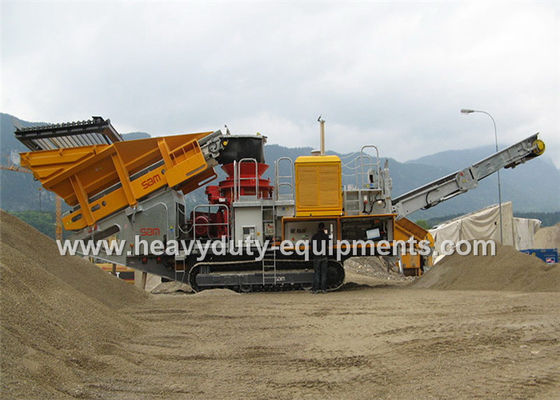 Trung Quốc Mobile impact Crusher / Stone Crusher Machine with Two Spindle Car Body nhà cung cấp
