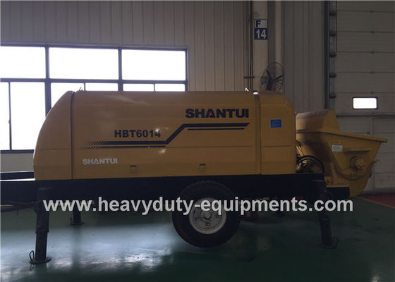 Trung Quốc SHANTUI HBT60 concrete pump trailer adopts the inclined gate valve, featuring good adaptability to concrete nhà cung cấp