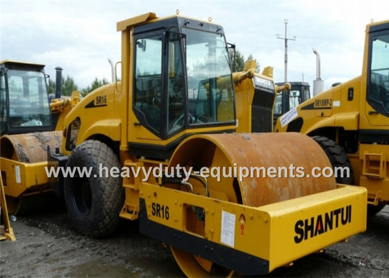 Trung Quốc Shantui SR16 single / drum road roller with 112kW rated power and 10000kg Front wheel weight nhà cung cấp