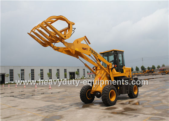 1.6T 0.8m3 Wheel Loader With Strengthen Axle Quick Hitch Pallet Fork Grass Grapple nhà cung cấp