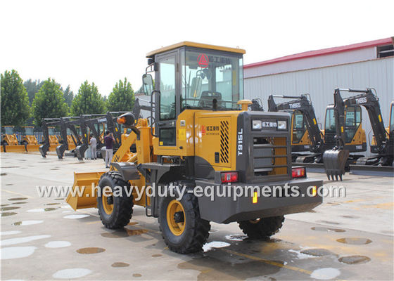 Mini Articulated Wheel Loader T915L With Pallet Fork ISUZU Strengthen Axles nhà cung cấp