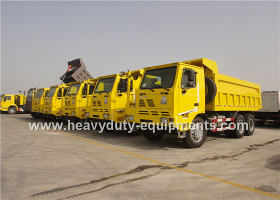 371HP SINOTRUCK HOWO 70 tons mining dump truck , parabolic leaf spring Tipper Dump Truck nhà cung cấp