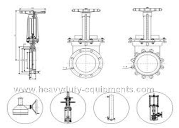 High resilience of rubber liners knife gate valve in high sealing performance