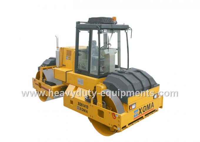 Road Building Equipment Vibratory Tandem Roller XGMA XG6141D Cummins Engine