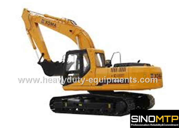 Long Arm Hydraulic Crawler Excavator XGMA Model , ISUZU Engine Rubber Duck Excavator