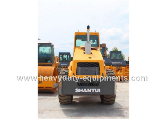 Shantui Mechanical Single Drum Vibratory Road Roller 14T operating weight , 2130mm drum width