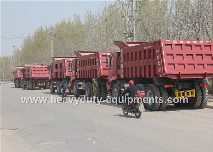 6x4 mining dump truck with HW7D cab and reinforce frame ISO / CCC Approved