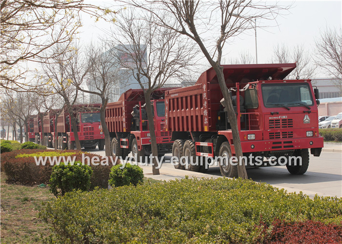 6x4 mining dump truck with HW7D cab and reinforce frame ISO / CCC Approved