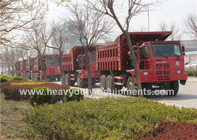 371HP SINOTRUCK HOWO 70 tons mining dump truck , parabolic leaf spring Tipper Dump Truck